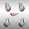 Service Caster 4 Inch 316SS Thermoplastic Rubber Wheel Swivel Top Plate Caster Brakes SCC, 2PK SCC-SS31620S414-TPRB-2-TLB-2 - alternate 5